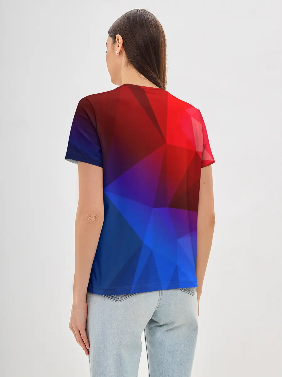 Женская базовая футболка / RED&BLUE