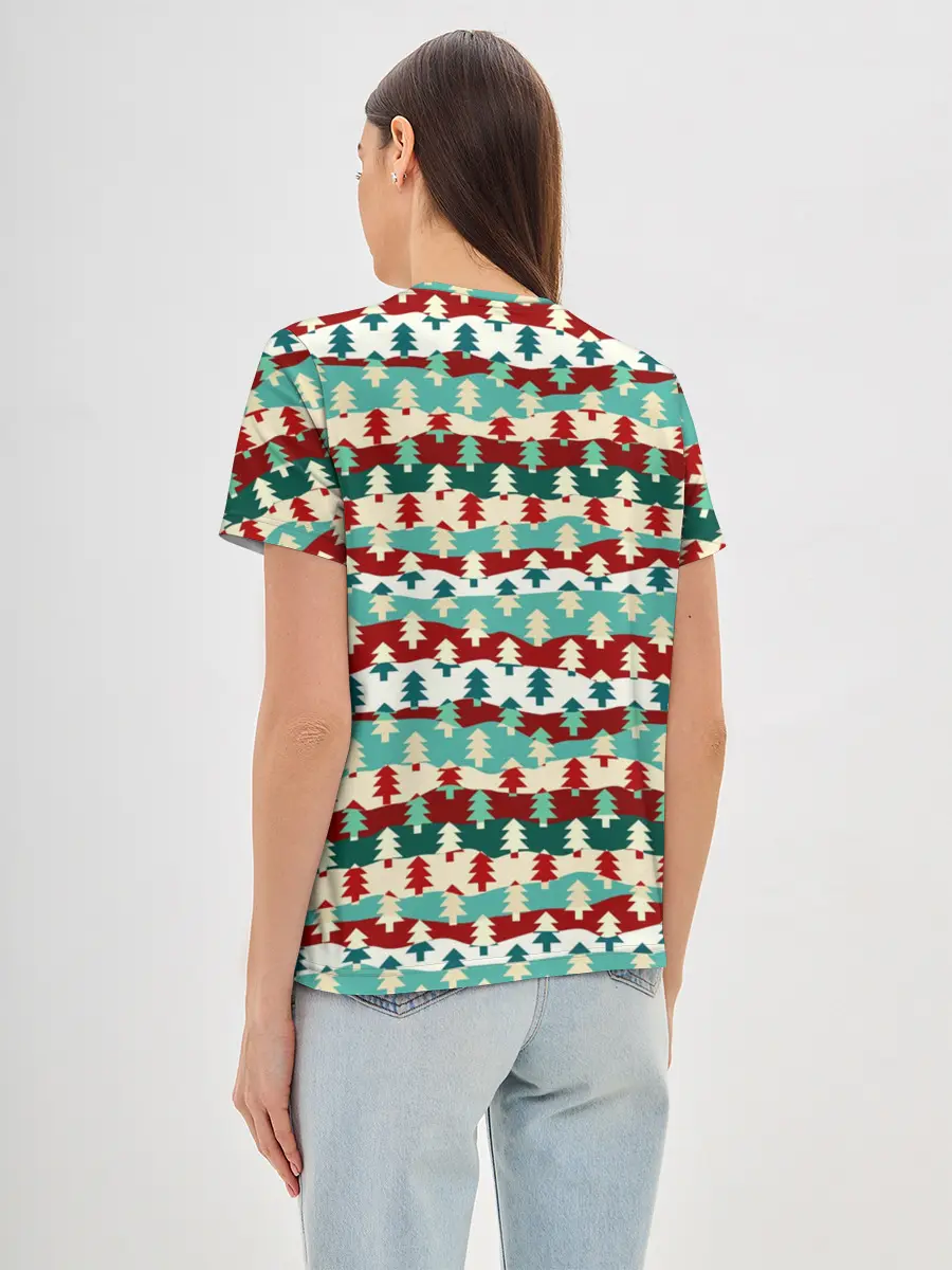 Женская базовая футболка / Ёлочки
