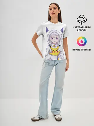 Женская базовая футболка / My Pika