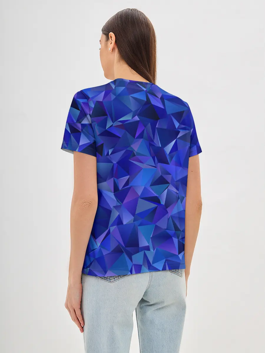 Женская базовая футболка / НЕОНОВЫЕ КРИСТАЛЫ