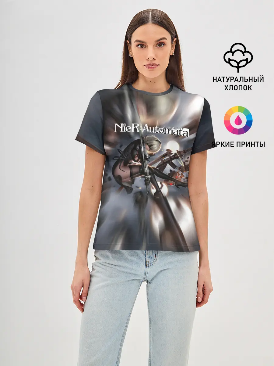 Женская базовая футболка / YoRHa | Nier Automata