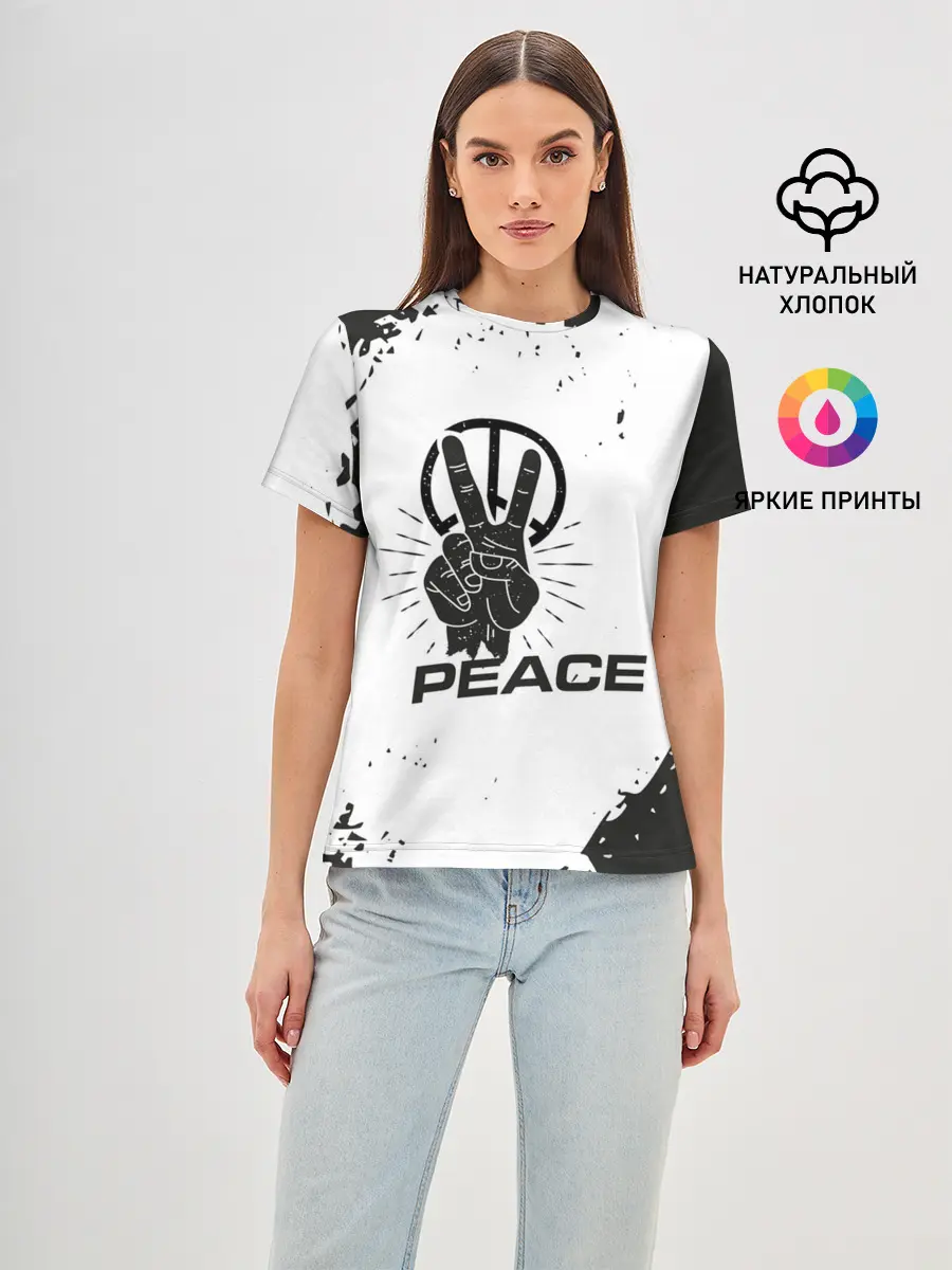 Женская базовая футболка / Peace | Мир
