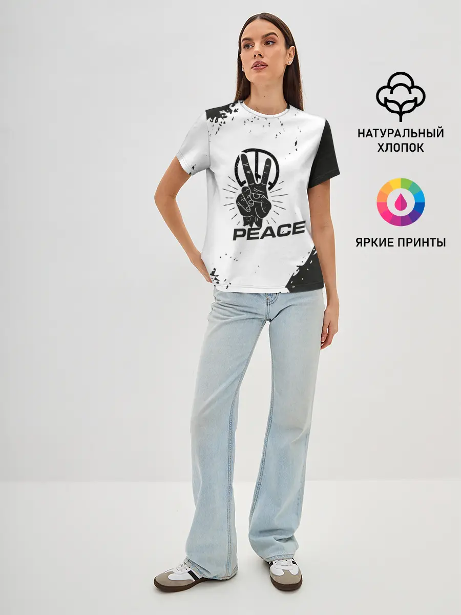 Женская базовая футболка / Peace | Мир