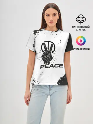 Женская базовая футболка / Peace | Мир