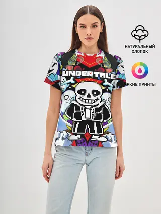 Женская базовая футболка / UNDERTALE