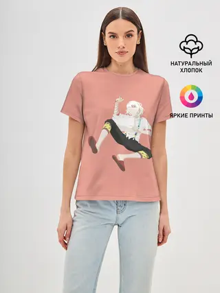 Женская базовая футболка / Juuzou Suzuya рисует