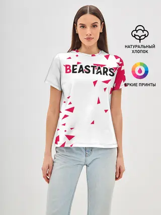 Женская базовая футболка / Beastars треугольники