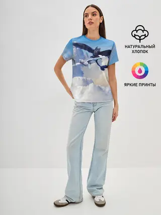 Женская базовая футболка / Night Fury