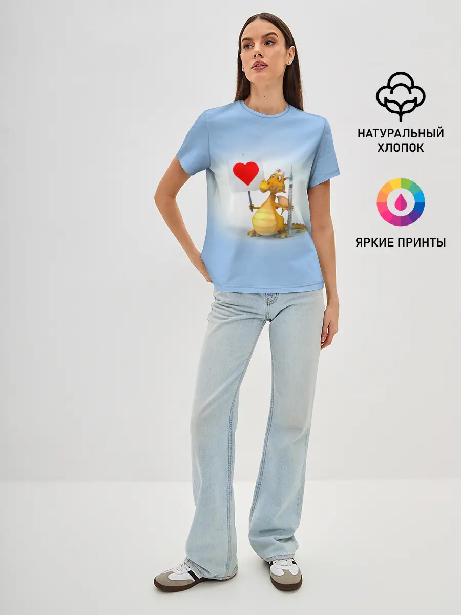 Женская базовая футболка / Dragon doc | Доктор драго