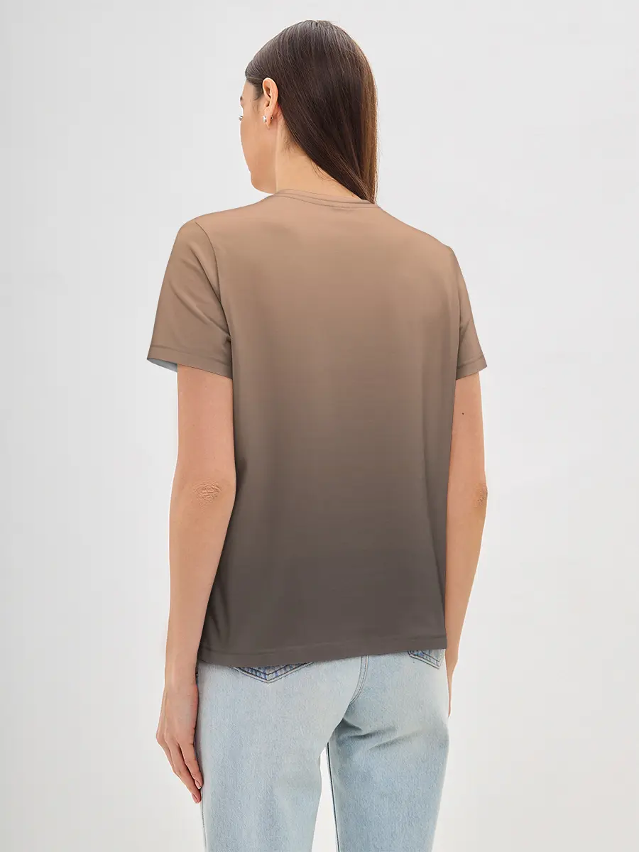 Женская базовая футболка / девочка сова с топром