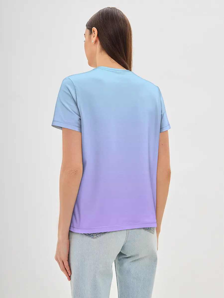 Женская базовая футболка / ноты краски музыканту