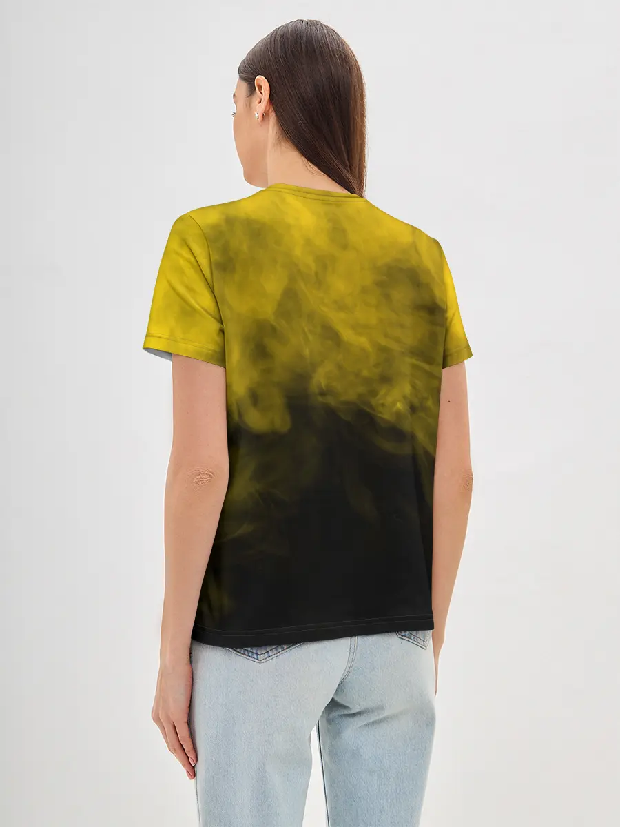 Женская базовая футболка / FREEFIRE | YELLOW SMOKE