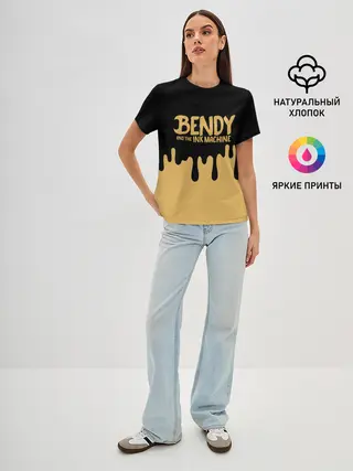 Женская базовая футболка / Bendy And The Ink Machine