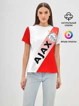 Женская базовая футболка / FC AJAX AMSTERDAM / ФК АЯКС