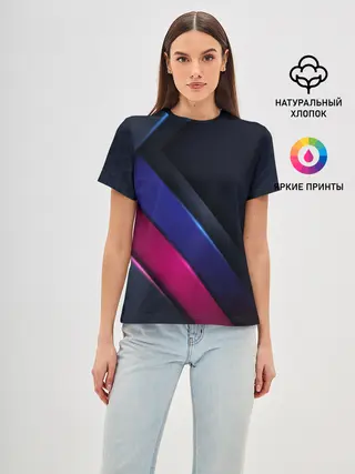 Женская базовая футболка / Sport style 3d