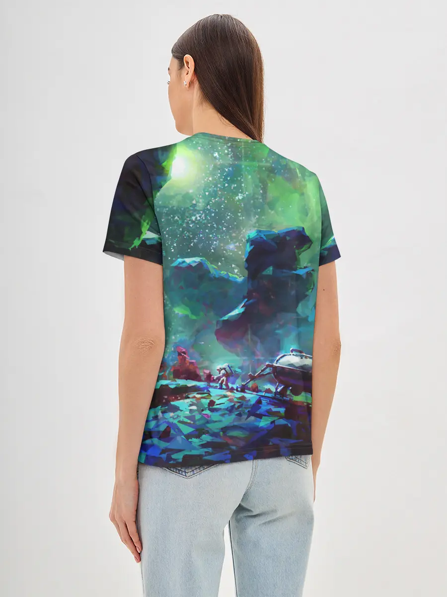 Женская базовая футболка / КОСМОС:КОСМОНАВТ