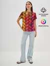 Женская базовая футболка / Colorful weave