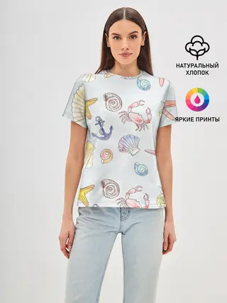 Женская базовая футболка / морские ляльки