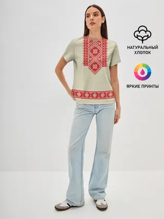 Женская базовая футболка / Рубаха