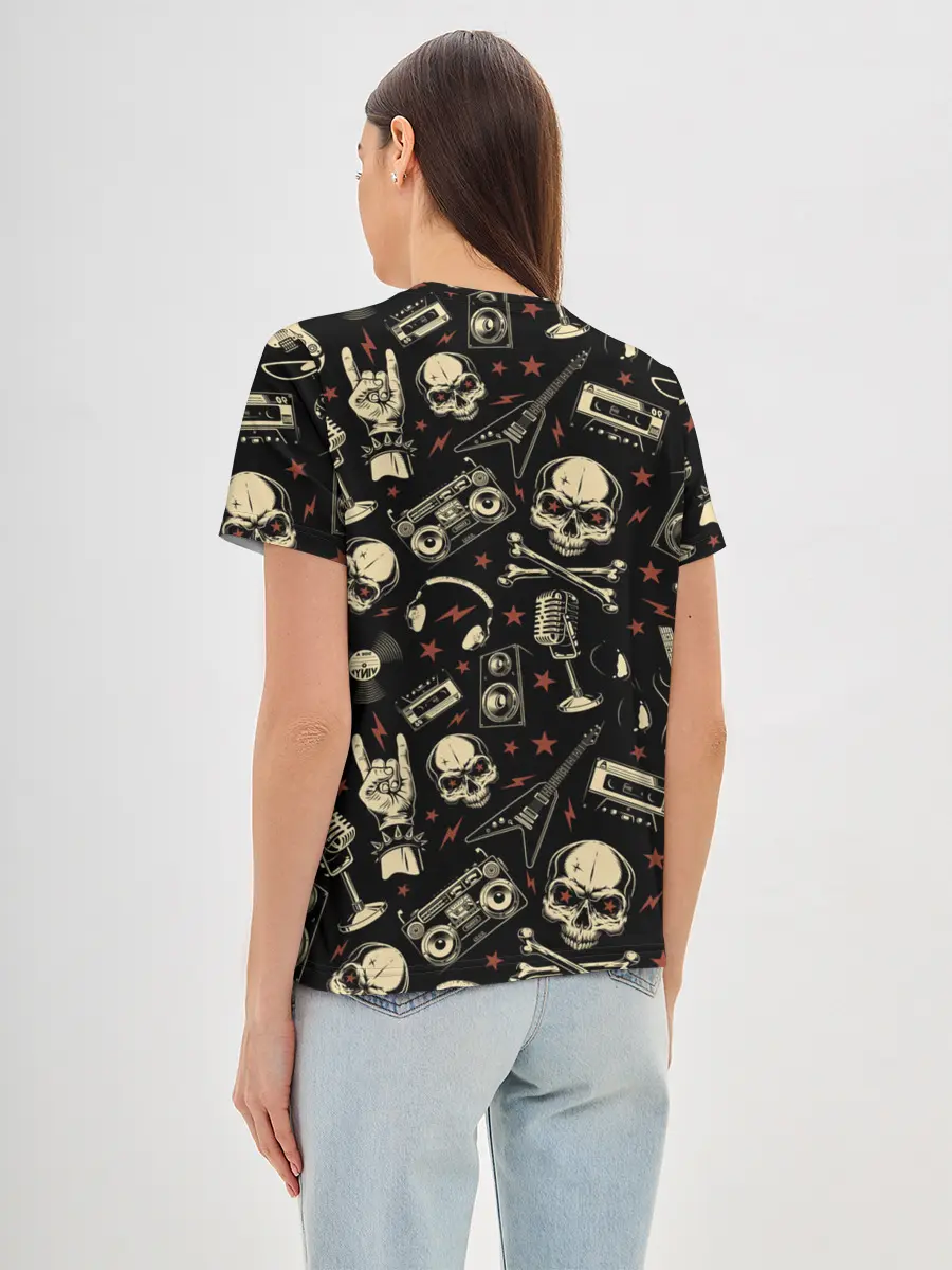 Женская базовая футболка / Рок!