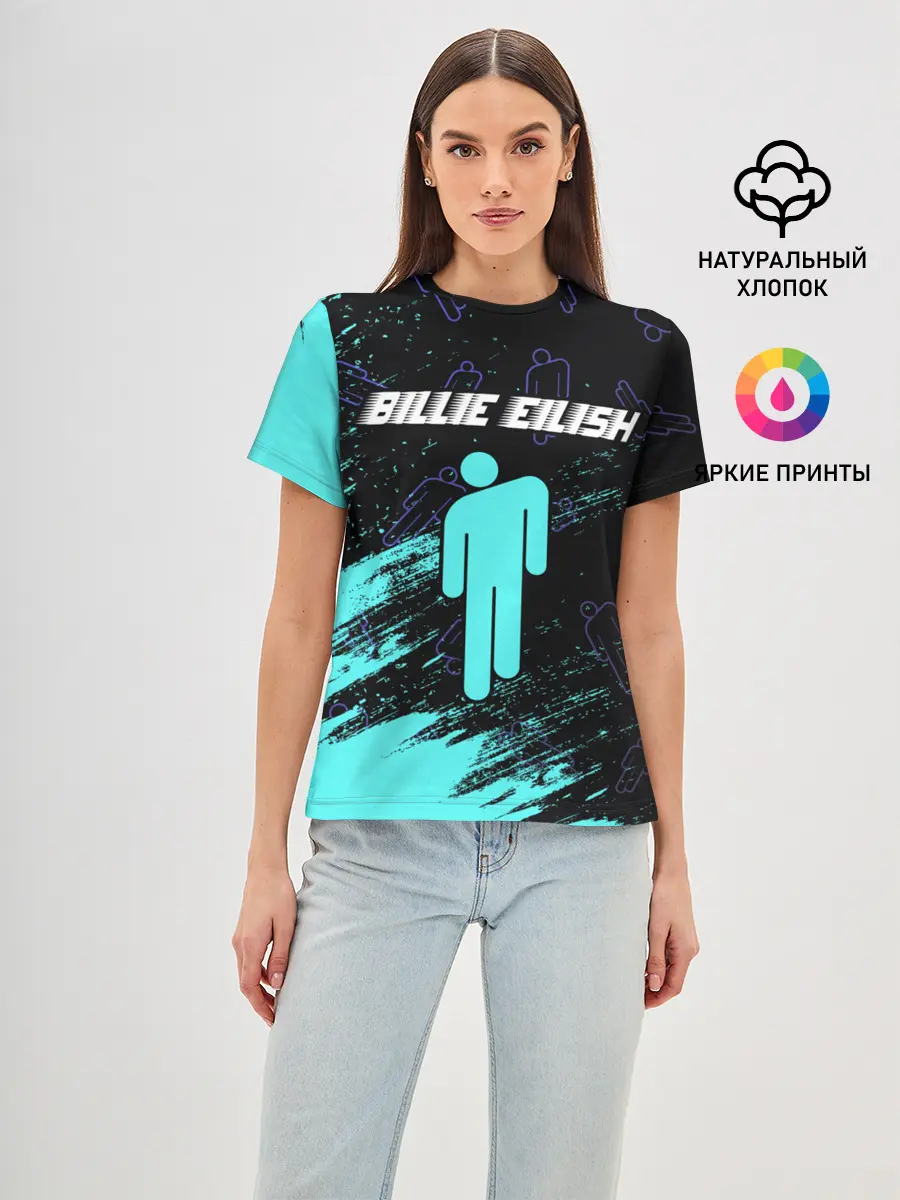 Женская базовая футболка / BILLIE EILISH / БИЛЛИ АЙЛИШ