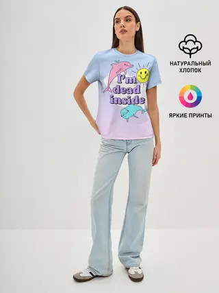 Женская базовая футболка / Dead Inside