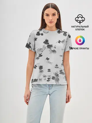 Женская базовая футболка / Медузы