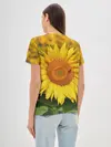 Женская базовая футболка / Подсолнух
