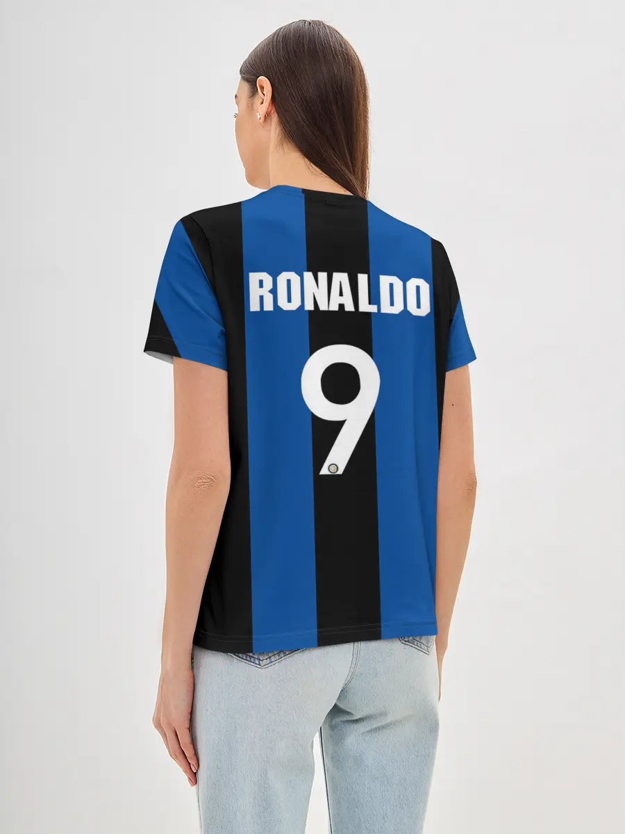 Женская базовая футболка / Ретро Форма Интер