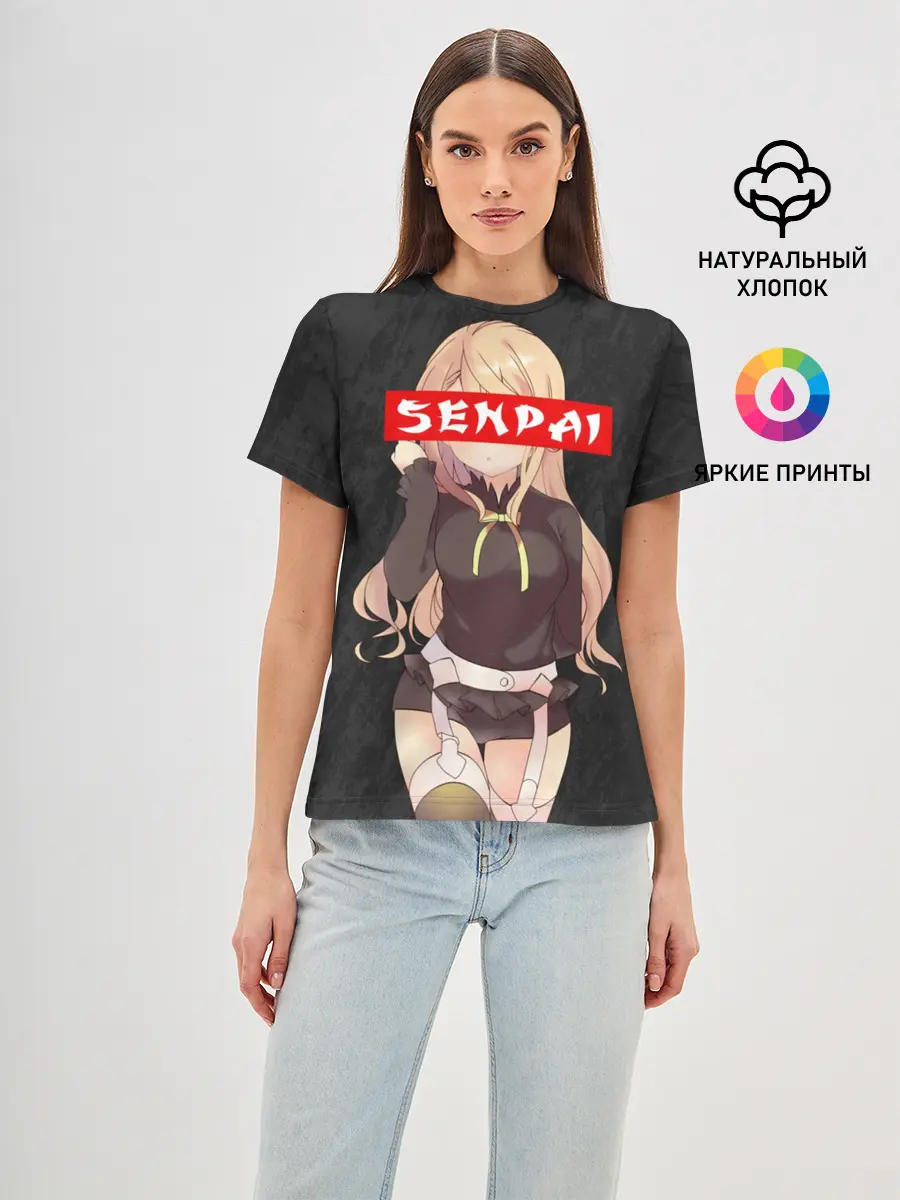 Женская базовая футболка / SENPAI