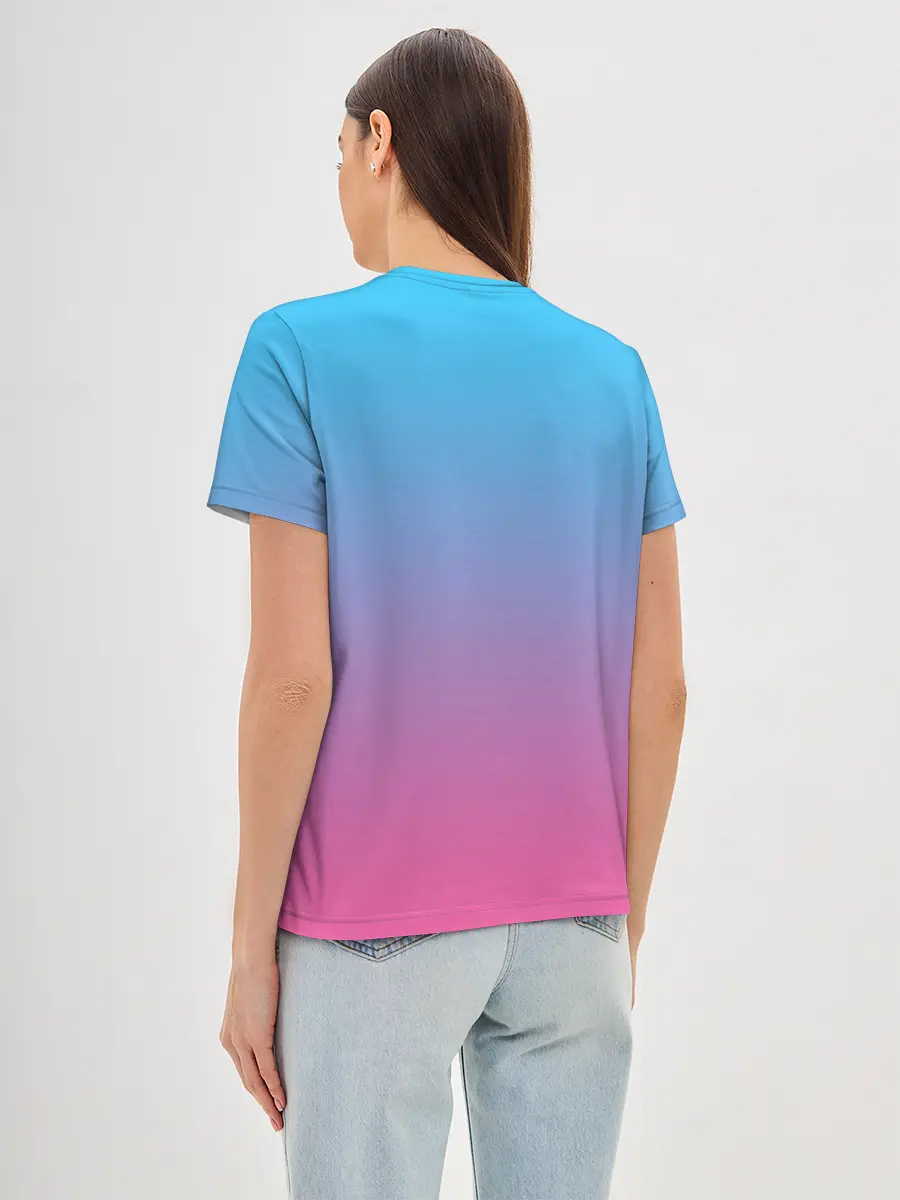 Женская базовая футболка / Текстура Неоновая