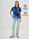 Женская базовая футболка / Blue Abstraction