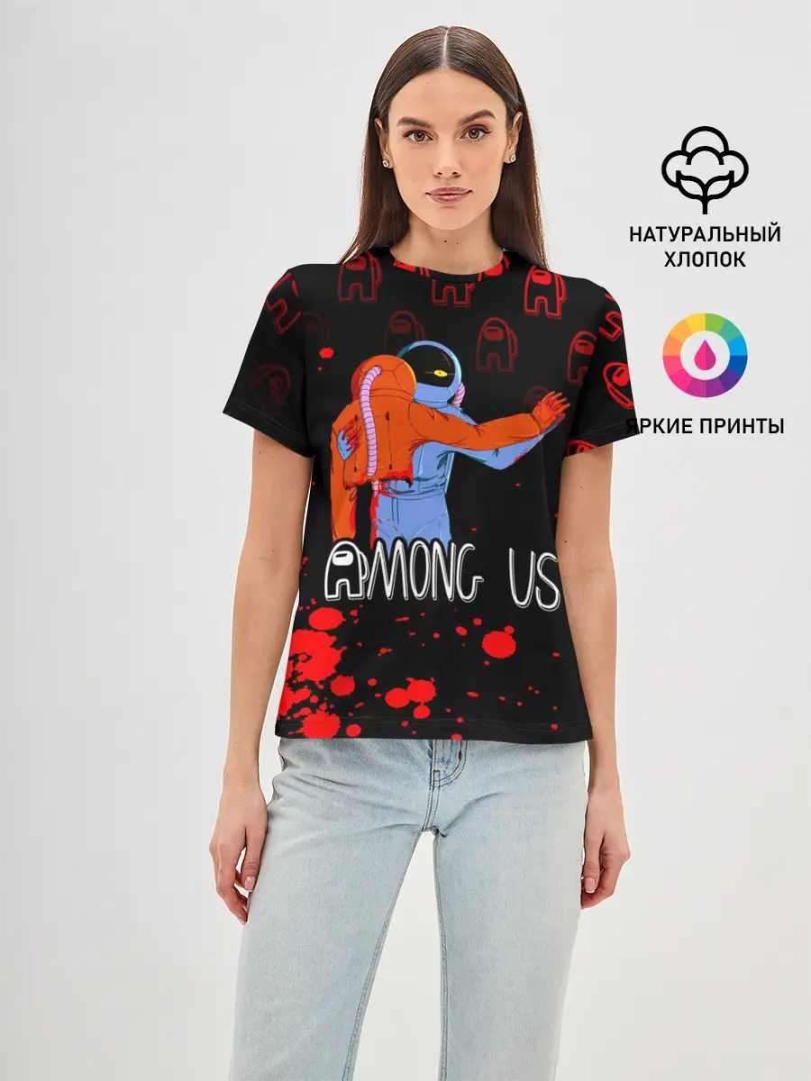 Женская базовая футболка / Among Us