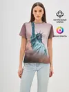 Женская базовая футболка / Статуя свободы
