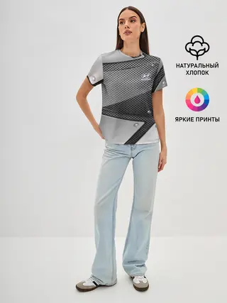 Женская базовая футболка / Hyundai metalic motors