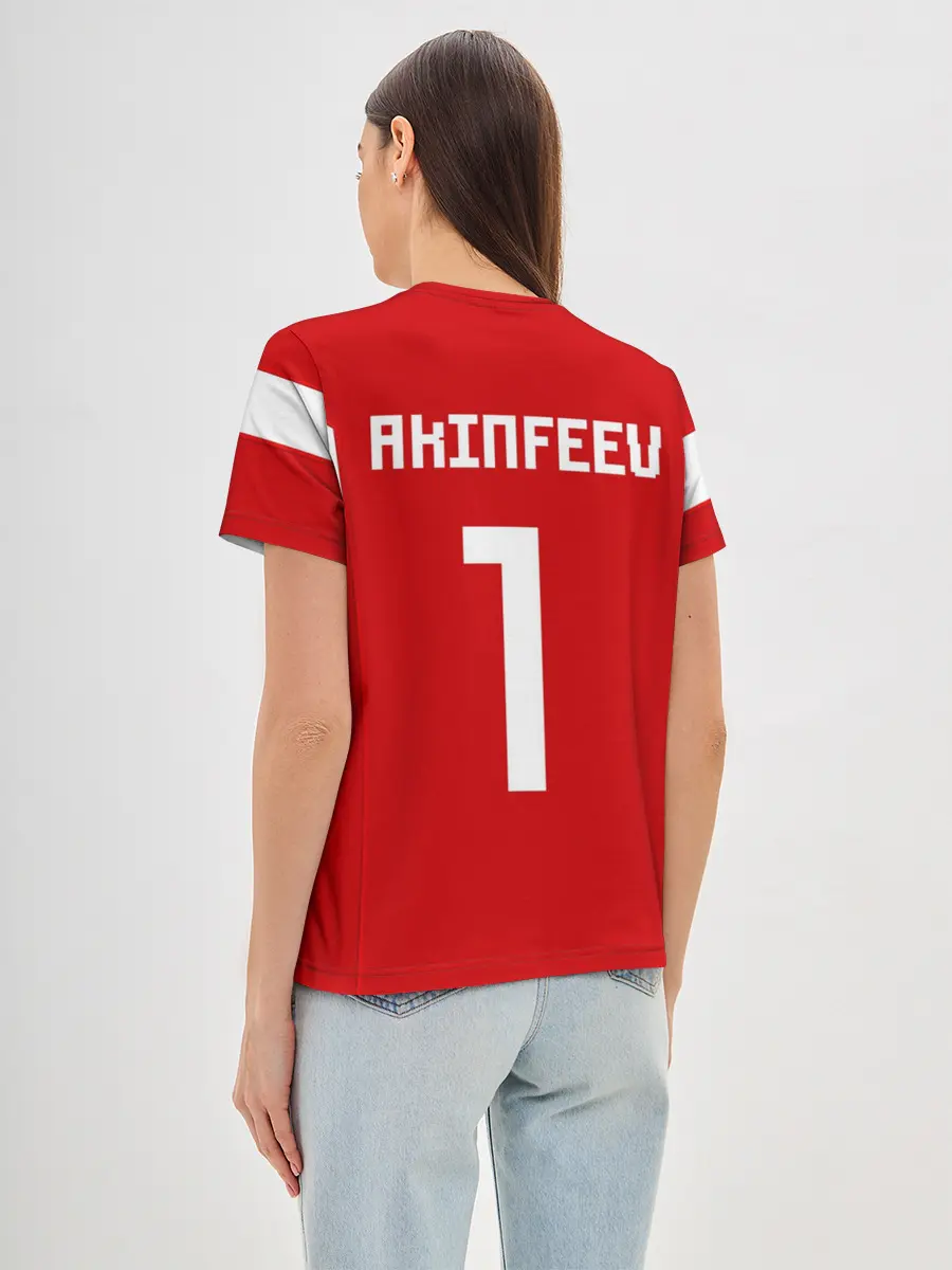 Женская базовая футболка / Сборная России 2018 Акинфеев