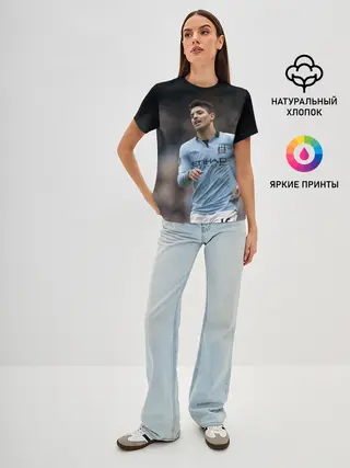 Женская базовая футболка / Серхио Агуэро