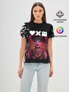 Женская базовая футболка / Love, Death and Robots | Lora Glitch