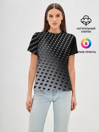 Женская базовая футболка / Текстура.