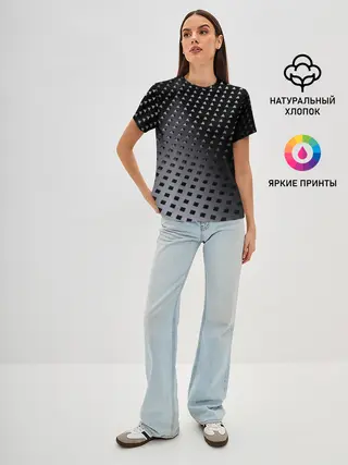 Женская базовая футболка / Текстура.