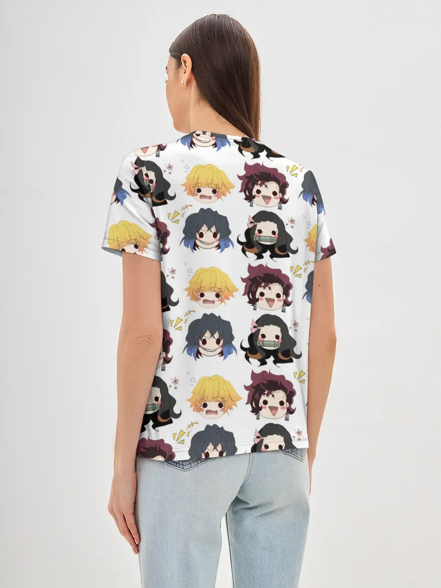 Женская базовая футболка / Клинок, рассекающий демонов