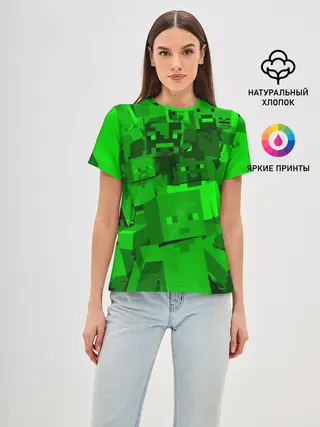 Женская базовая футболка / MINECRAFT GAME