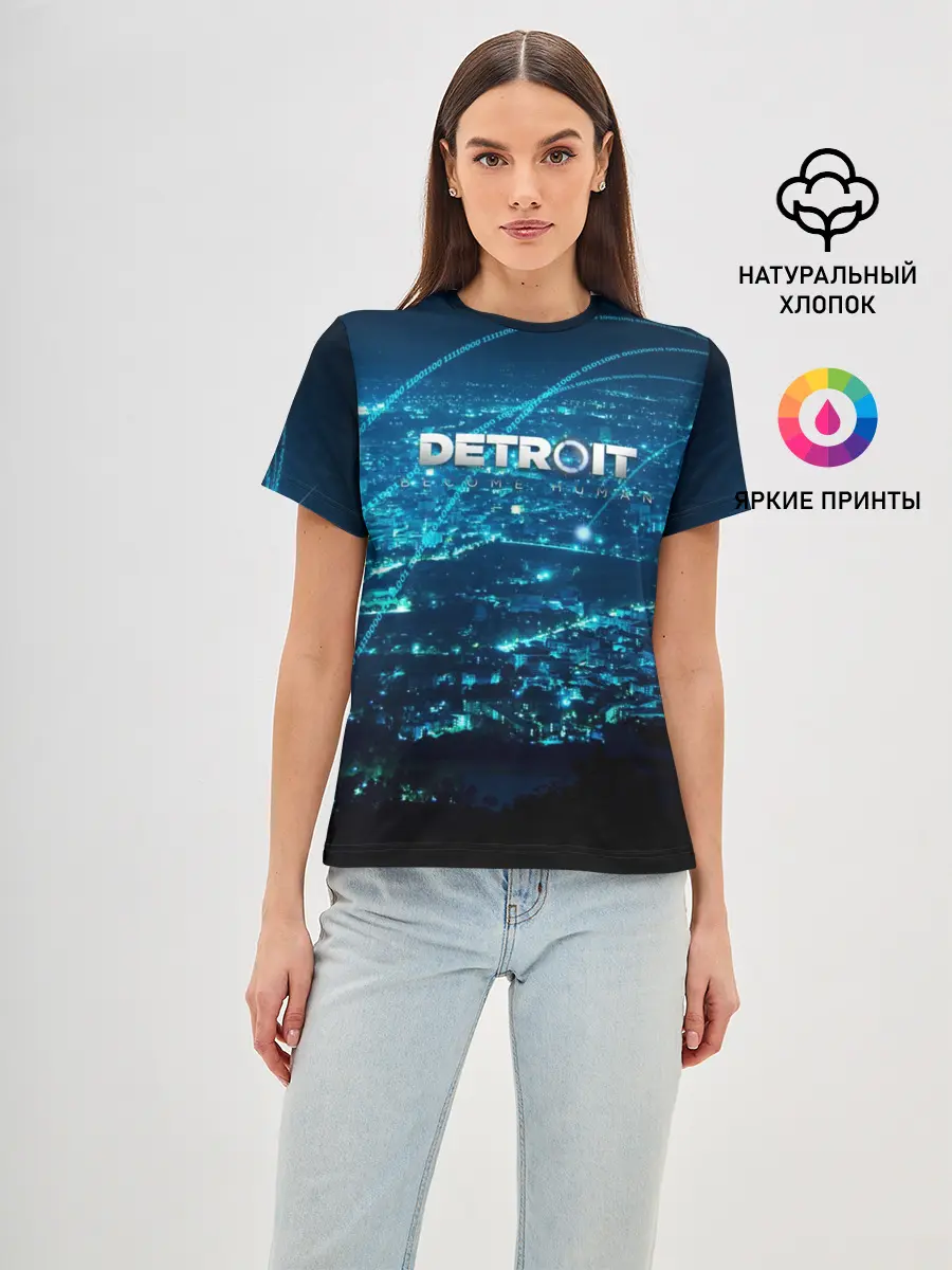 Женская базовая футболка / Detroit:become human
