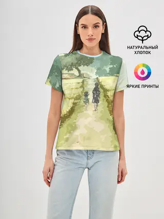 Женская базовая футболка / ХЯККИМАРУ И ДОРОРО