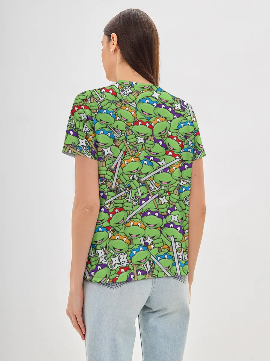 Женская базовая футболка / Черепашки ниндзя