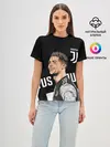 Женская базовая футболка / КРИШТИАНУ РОНАЛДУ / JUVENTUS