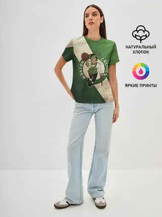 Женская базовая футболка / Бостон олд