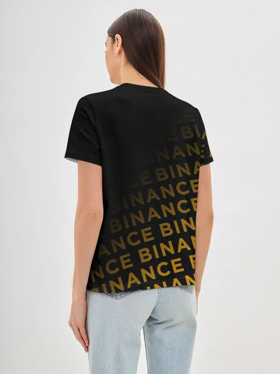 Женская базовая футболка / BINANCE / БИНАНС / БАНАН