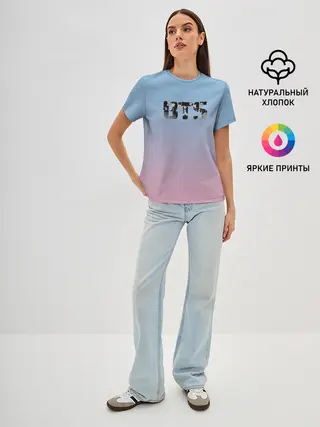 Женская базовая футболка / BTS