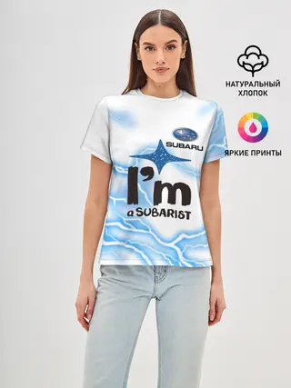 Женская базовая футболка / SUBARU